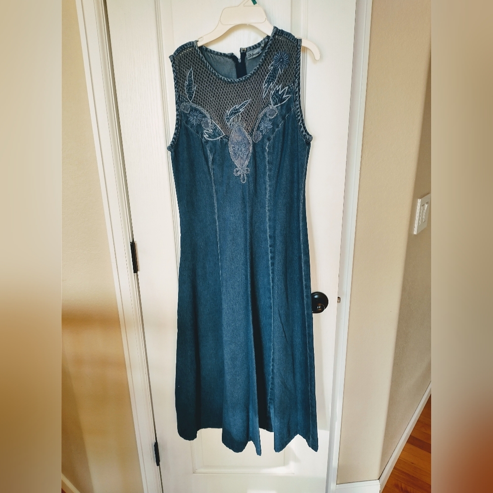 Vintage Denim Dress Size 10